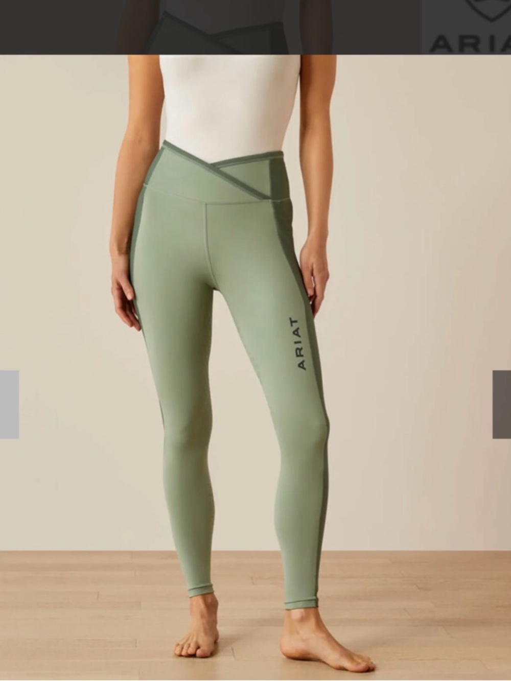 Ariat Women's EOS Chic Half Grip Tight - Lily Pad Size Small